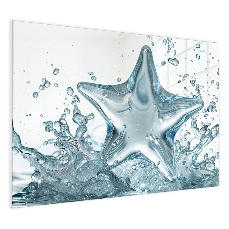 Magnettafel - Stern aus Wasser