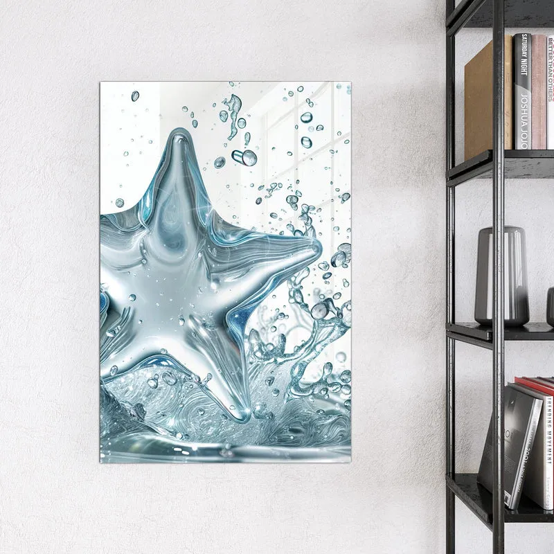 Magnettafel - Stern aus Wasser