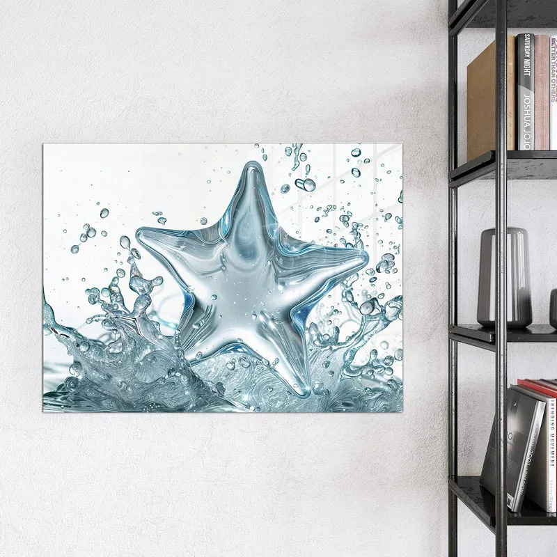 Magnettafel - Stern aus Wasser