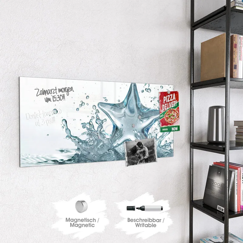 Magnettafel - Stern aus Wasser