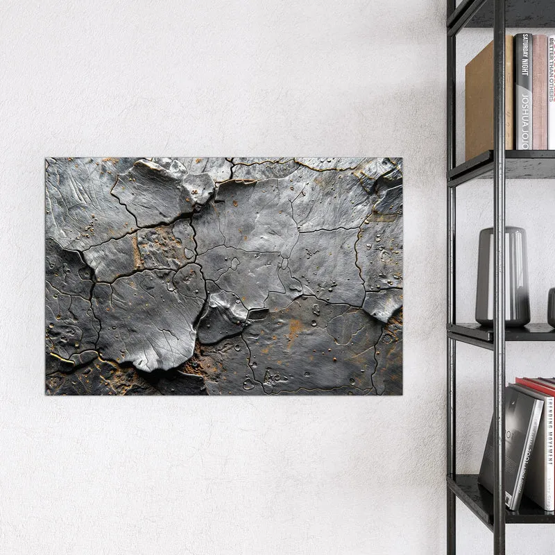 Magnettafel - Schiefer mit Rostspuren