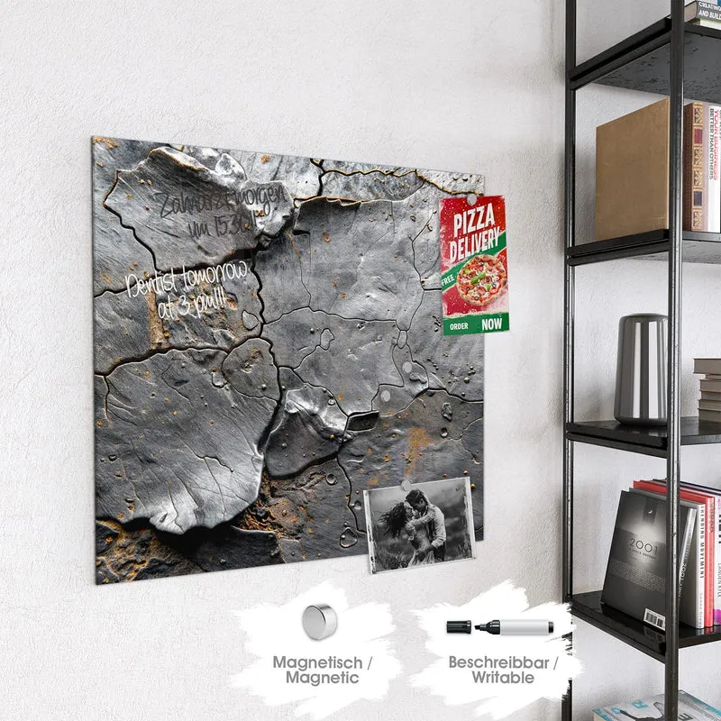 Magnettafel - Schiefer mit Rostspuren