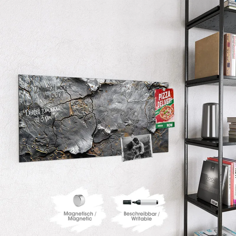 Magnettafel - Schiefer mit Rostspuren