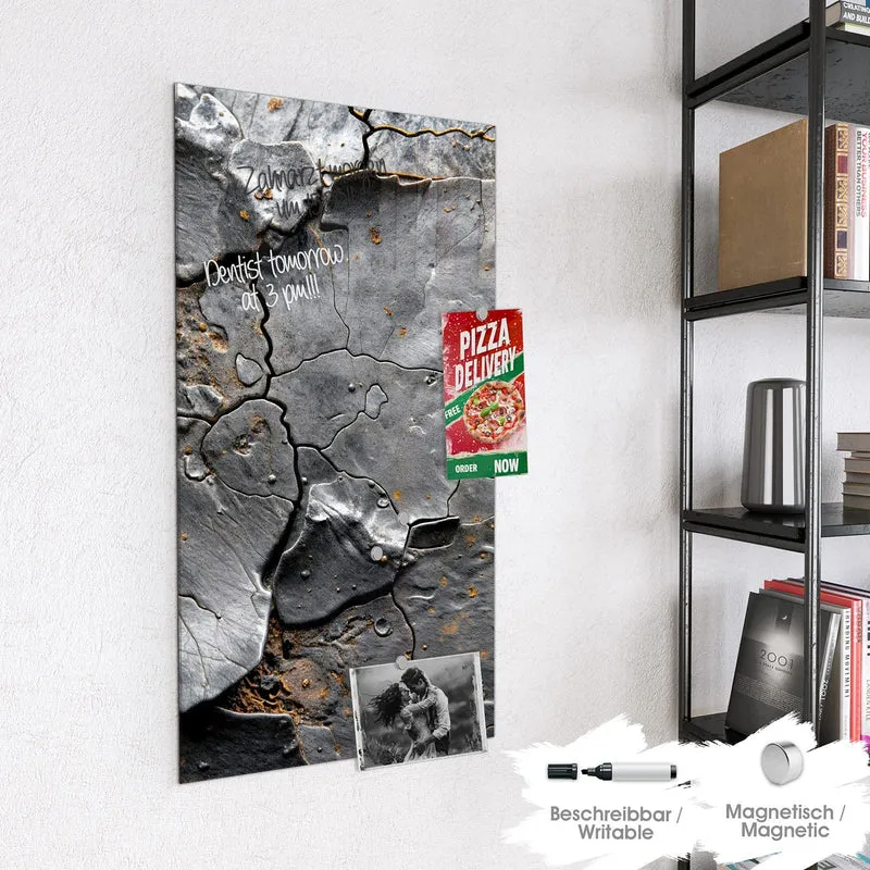 Magnettafel - Schiefer mit Rostspuren
