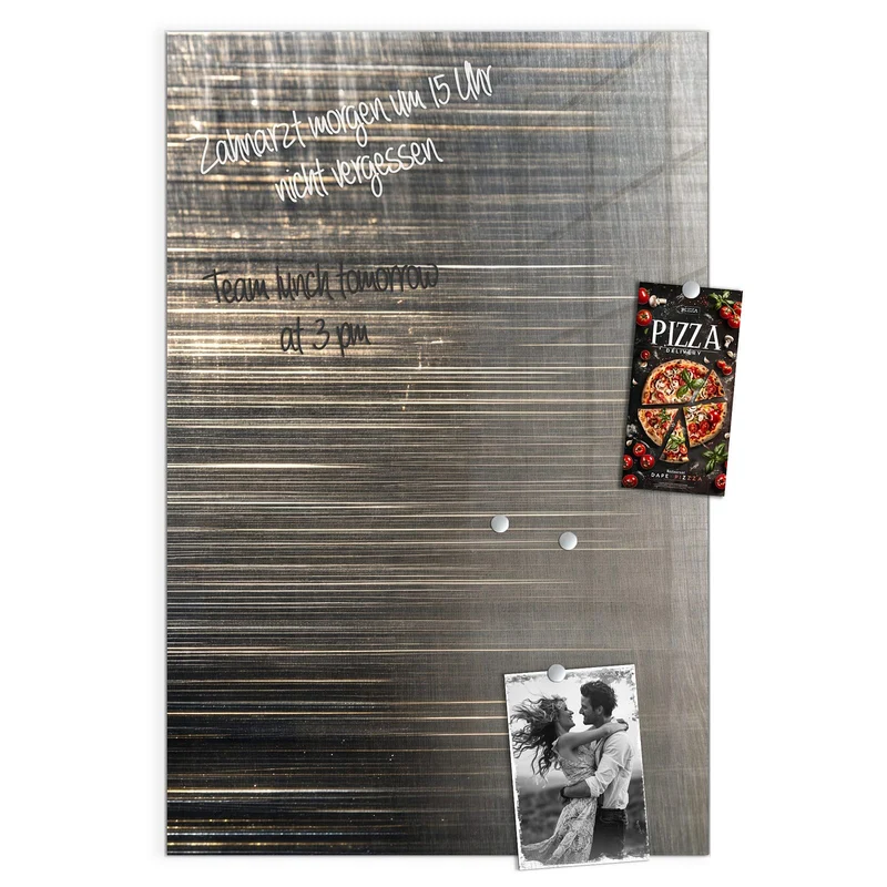 Magnettafel - Gebürstetes Metall