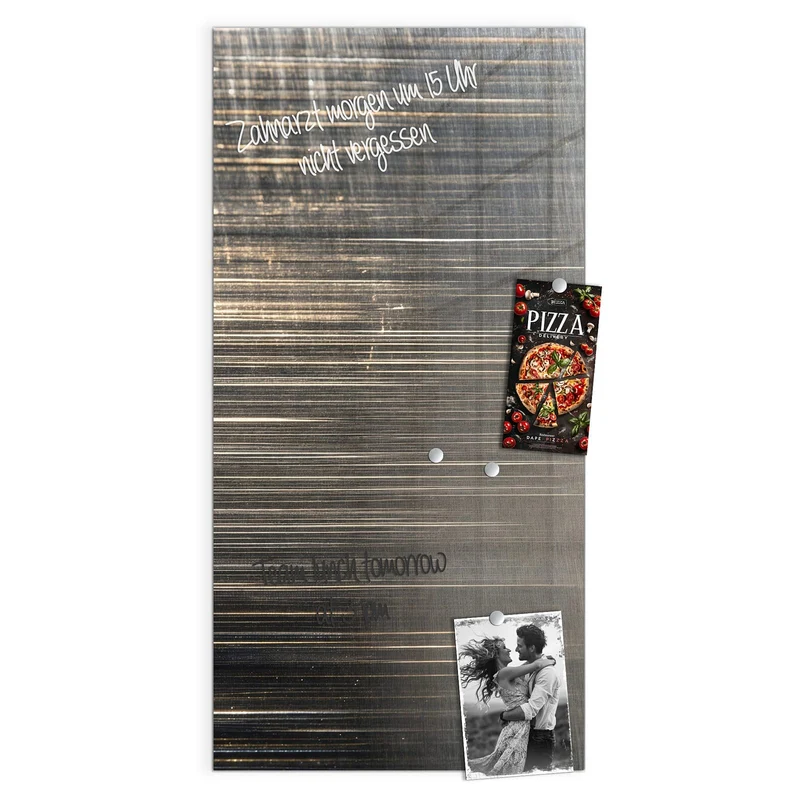 Magnettafel - Gebürstetes Metall