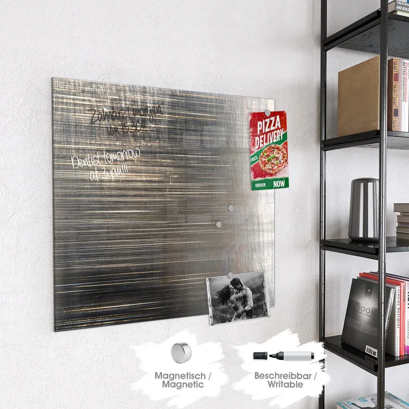 Magnettafel - Gebürstetes Metall