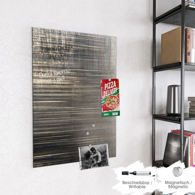 Magnettafel - Gebürstetes Metall