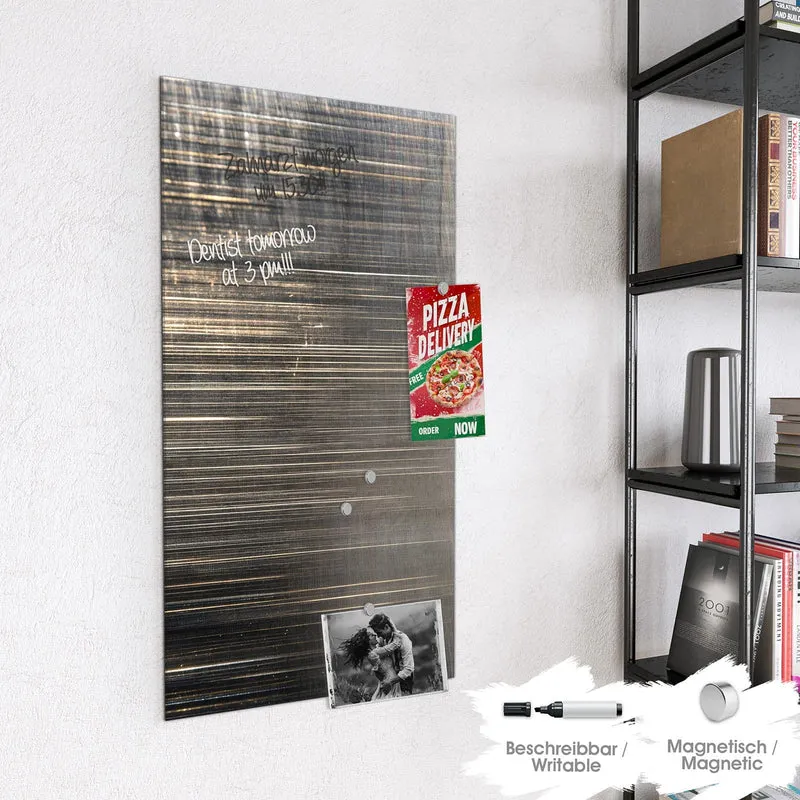 Magnettafel - Gebürstetes Metall