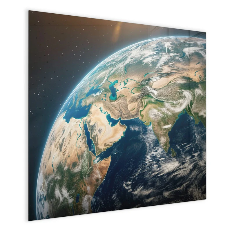 Magnettafel - Erdkugel mit Kontinenten