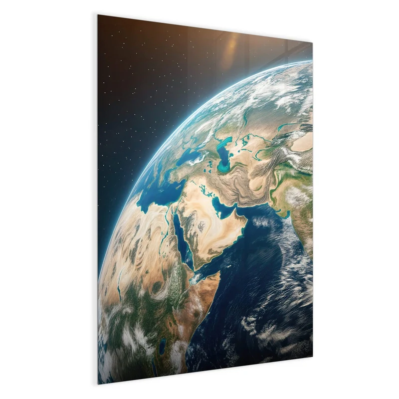 Magnettafel - Erdkugel mit Kontinenten