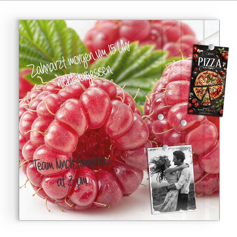 Magnettafel - Saftige Himbeeren