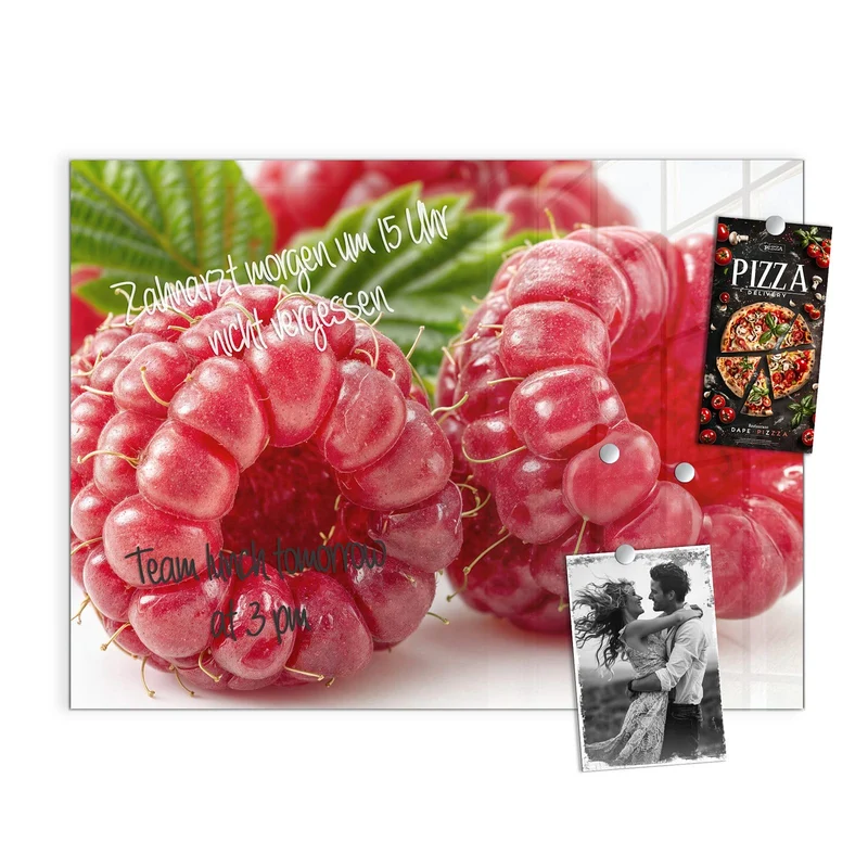 Magnettafel - Saftige Himbeeren