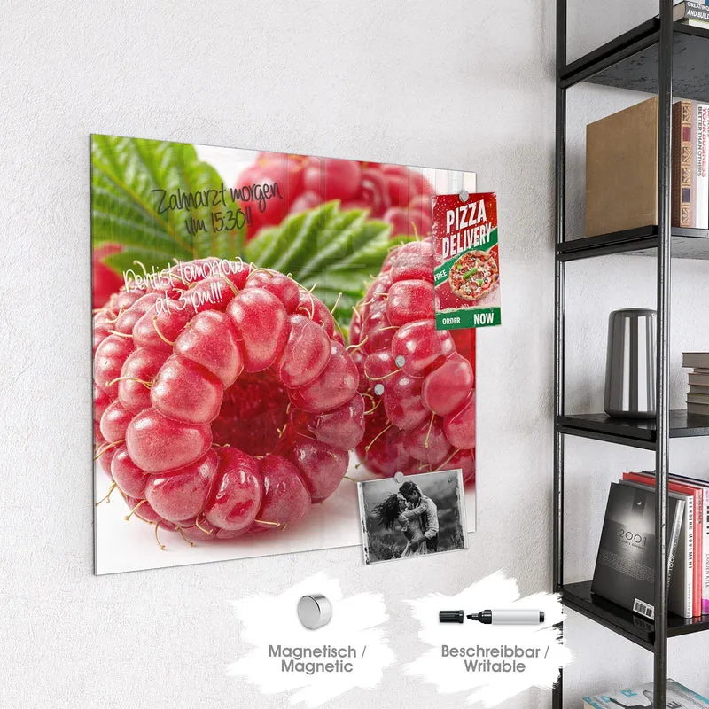 Magnettafel - Saftige Himbeeren