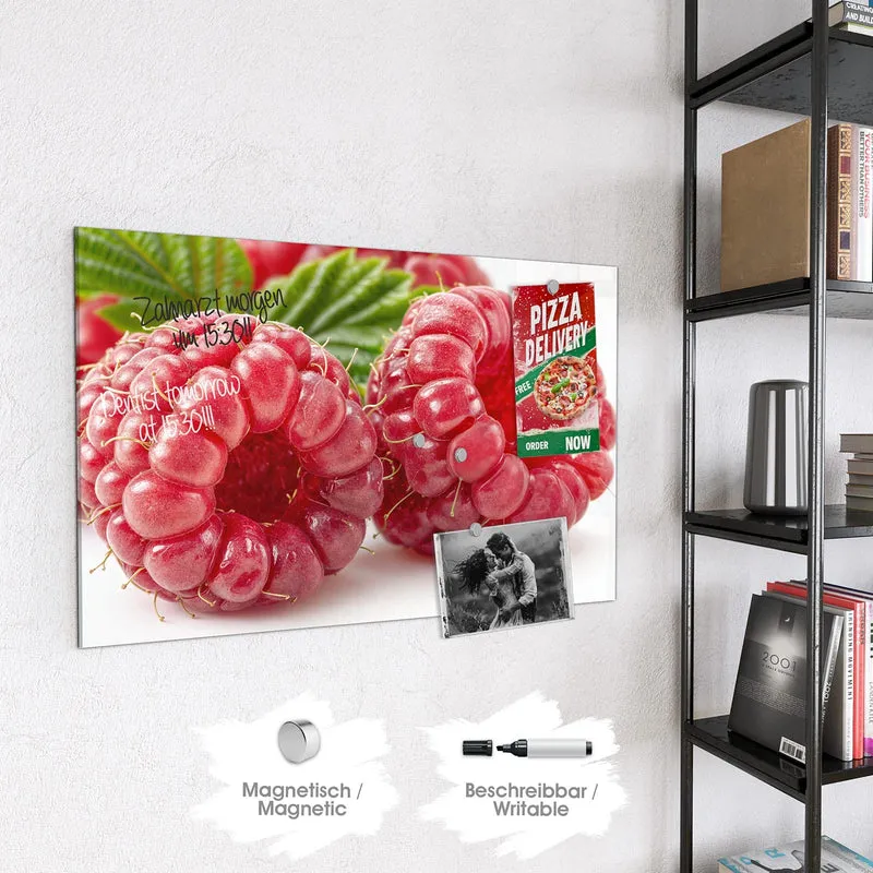 Magnettafel - Saftige Himbeeren