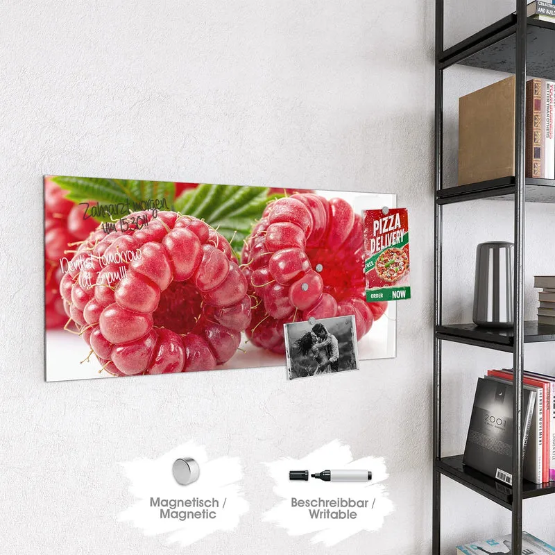 Magnettafel - Saftige Himbeeren