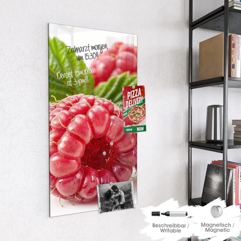 Magnettafel - Saftige Himbeeren