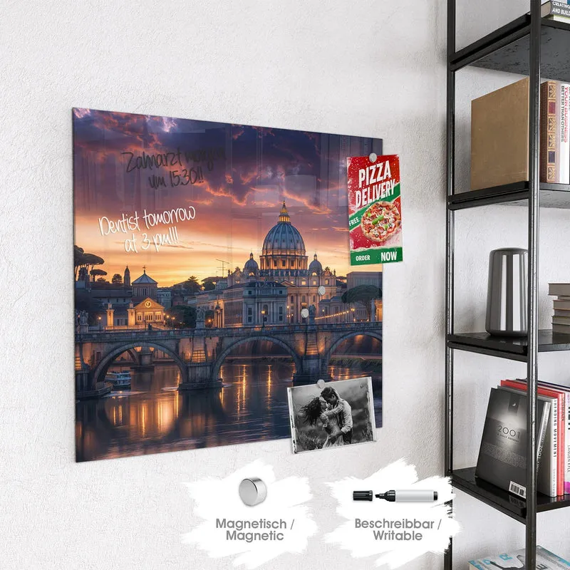 Magnettafel - Rom im Abendlicht