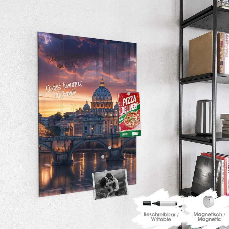 Magnettafel - Rom im Abendlicht