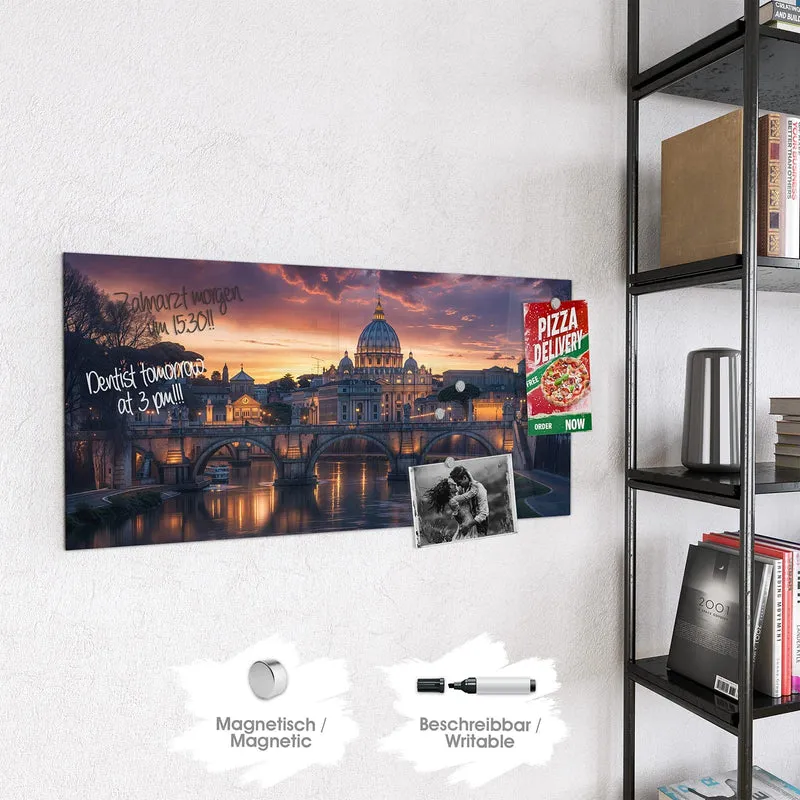 Magnettafel - Rom im Abendlicht