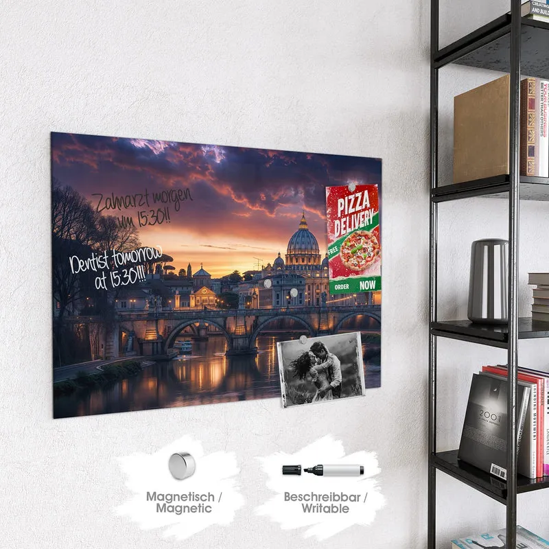 Magnettafel - Rom im Abendlicht