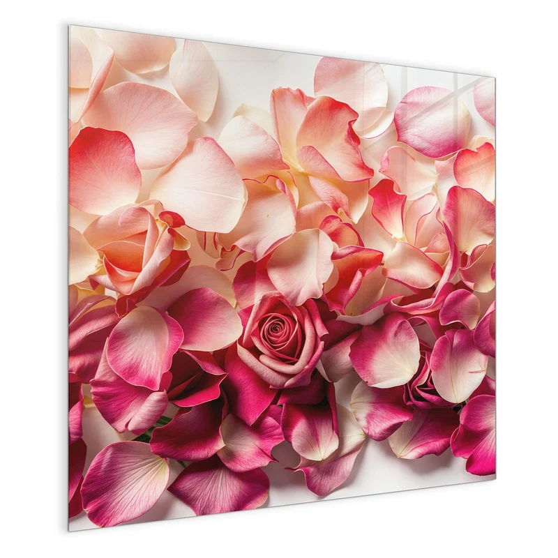 Magnettafel - Rosenblüten in Pink