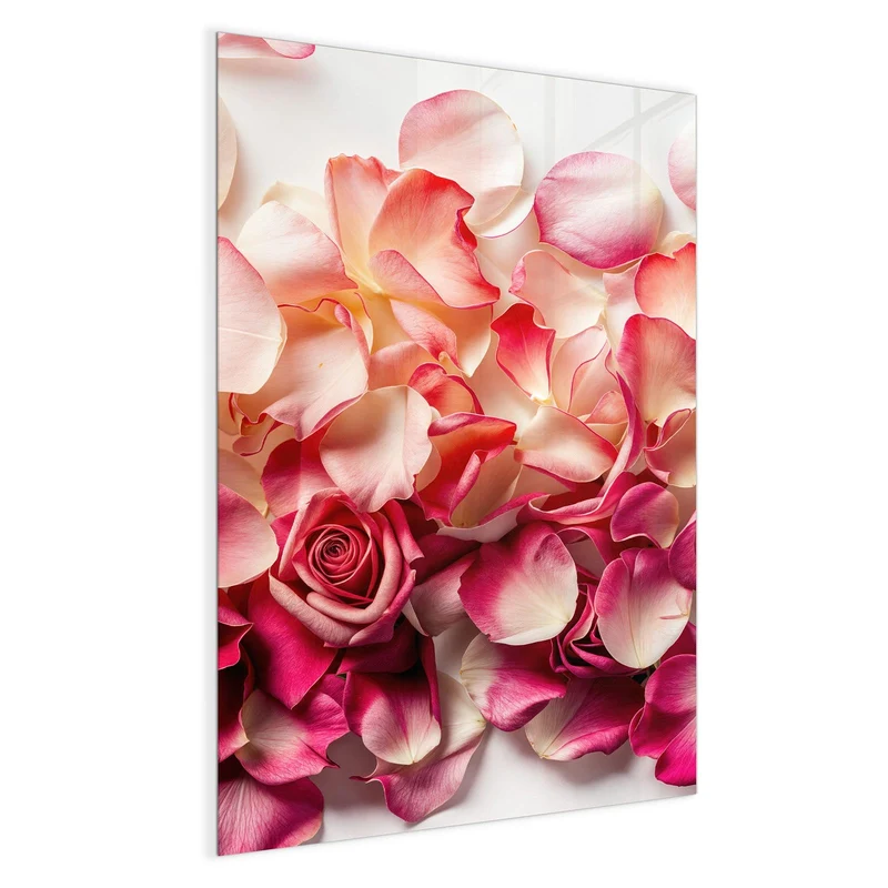 Magnettafel - Rosenblüten in Pink