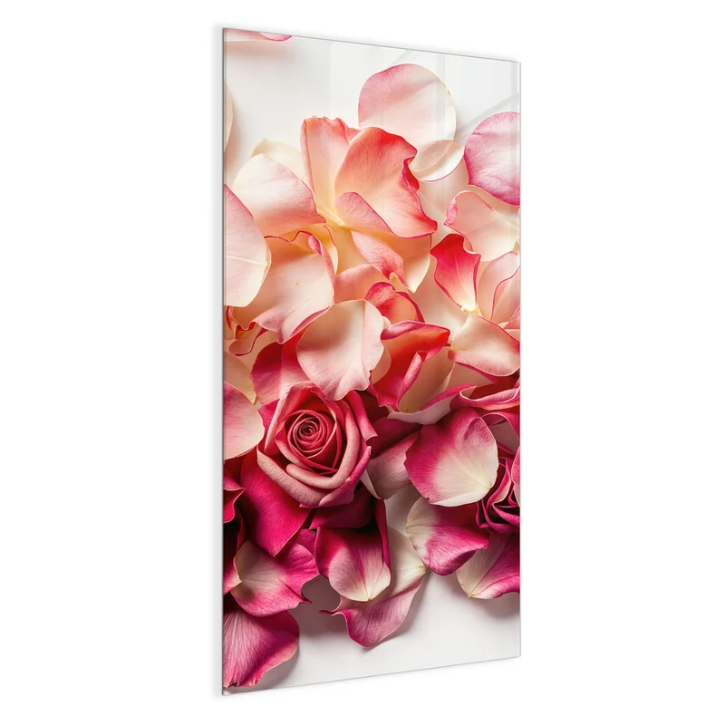Magnettafel - Rosenblüten in Pink