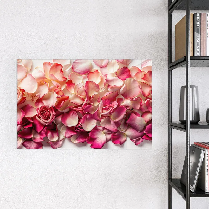 Magnettafel - Rosenblüten in Pink