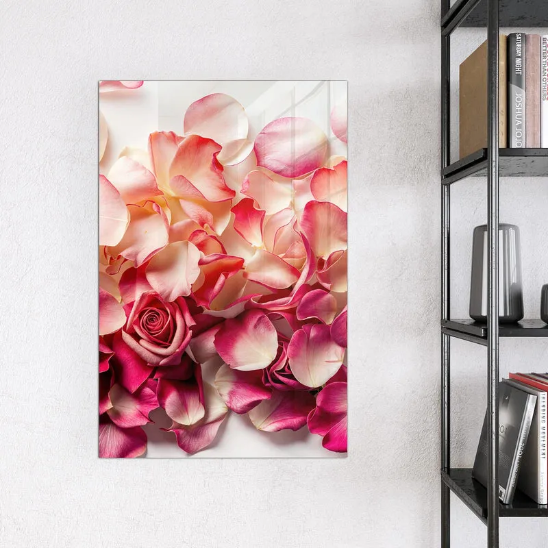 Magnettafel - Rosenblüten in Pink