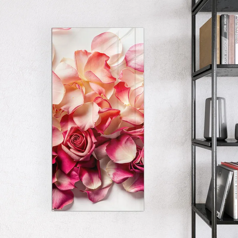 Magnettafel - Rosenblüten in Pink