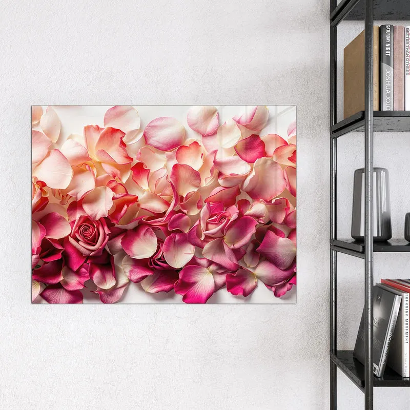 Magnettafel - Rosenblüten in Pink