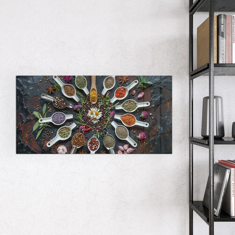 Magnettafel - Gewürzkreis mit Löffeln