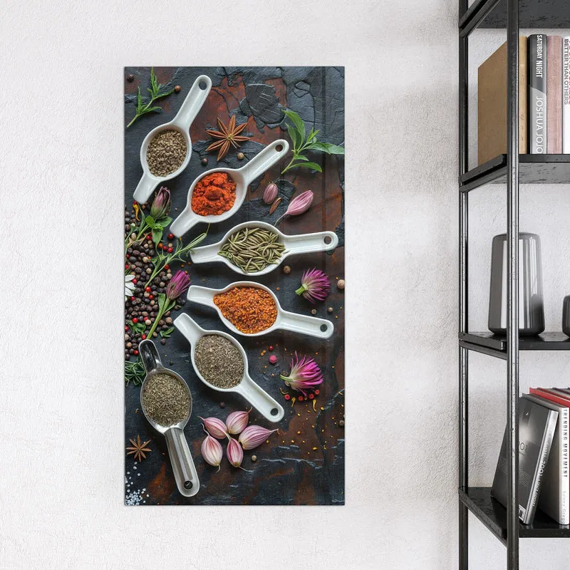 Magnettafel - Gewürzkreis mit Löffeln
