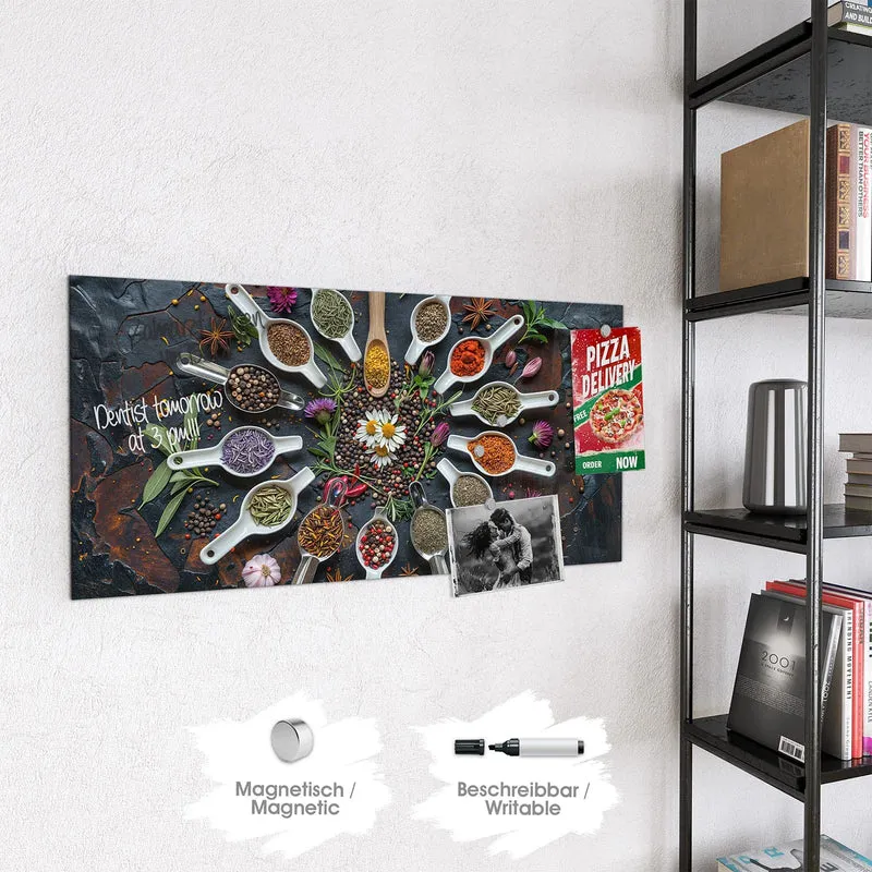 Magnettafel - Gewürzkreis mit Löffeln