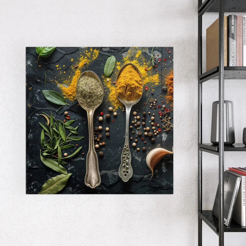 Magnettafel - Zwei Gewürzlöffel