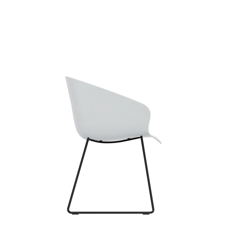 Besucherstuhl Stay | Schalensitz mit Kufen-Gestell, 2er Set