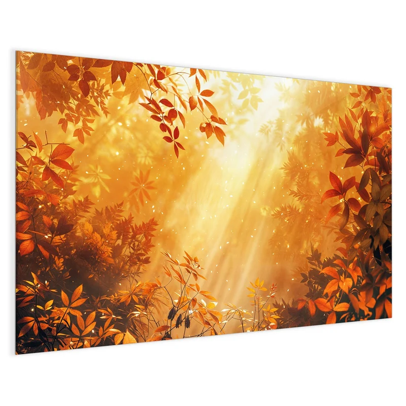 Magnettafel - Herbstwald im Gegenlicht