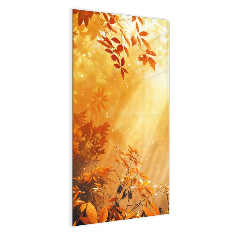 Magnettafel - Herbstwald im Gegenlicht