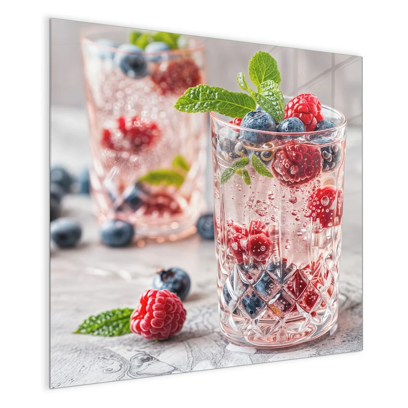 Magnettafel - Limonade mit Beeren