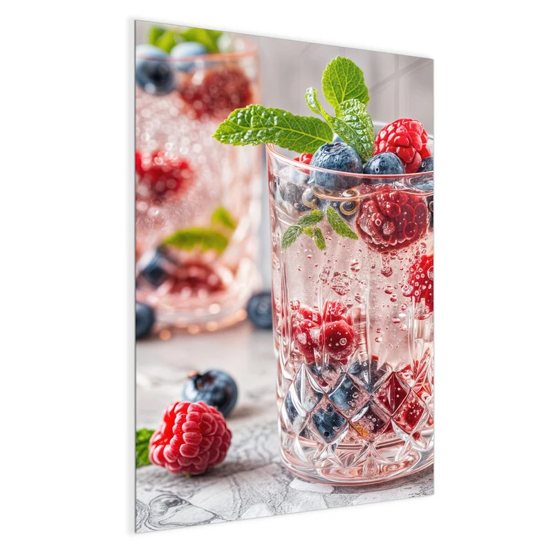 Magnettafel - Limonade mit Beeren