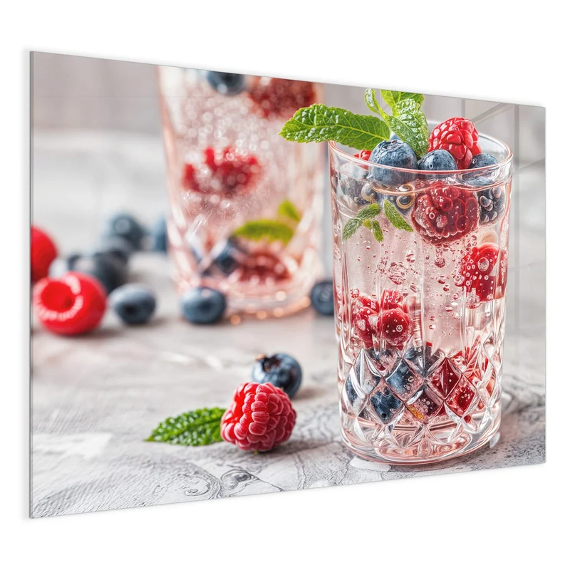 Magnettafel - Limonade mit Beeren