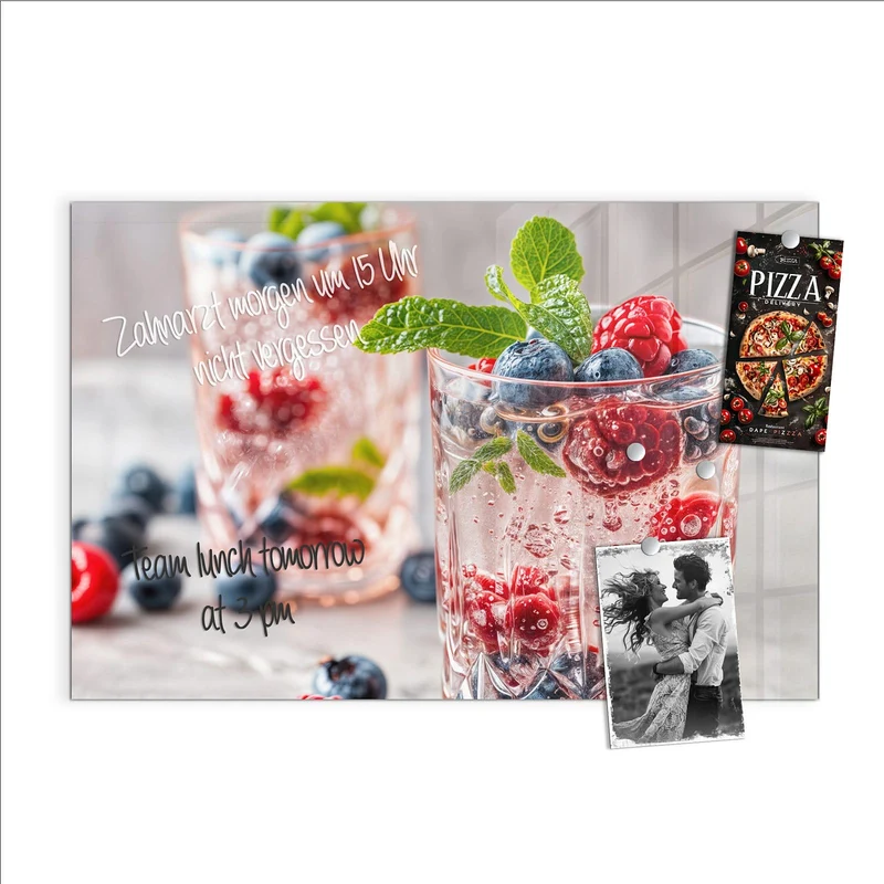 Magnettafel - Limonade mit Beeren
