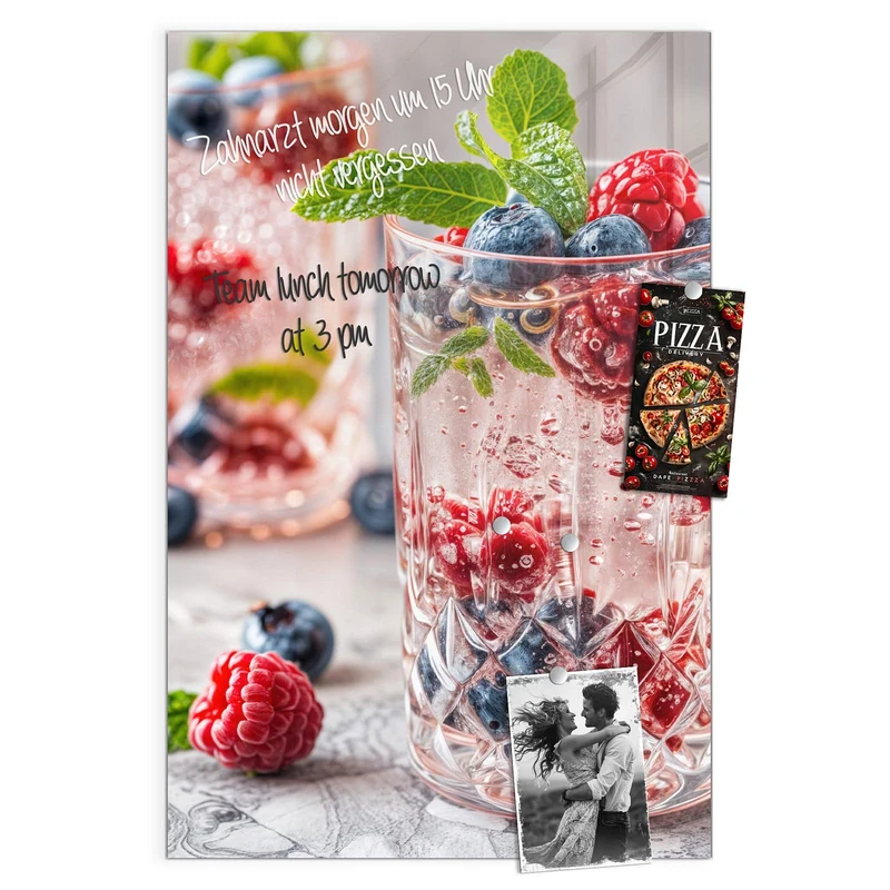Magnettafel - Limonade mit Beeren