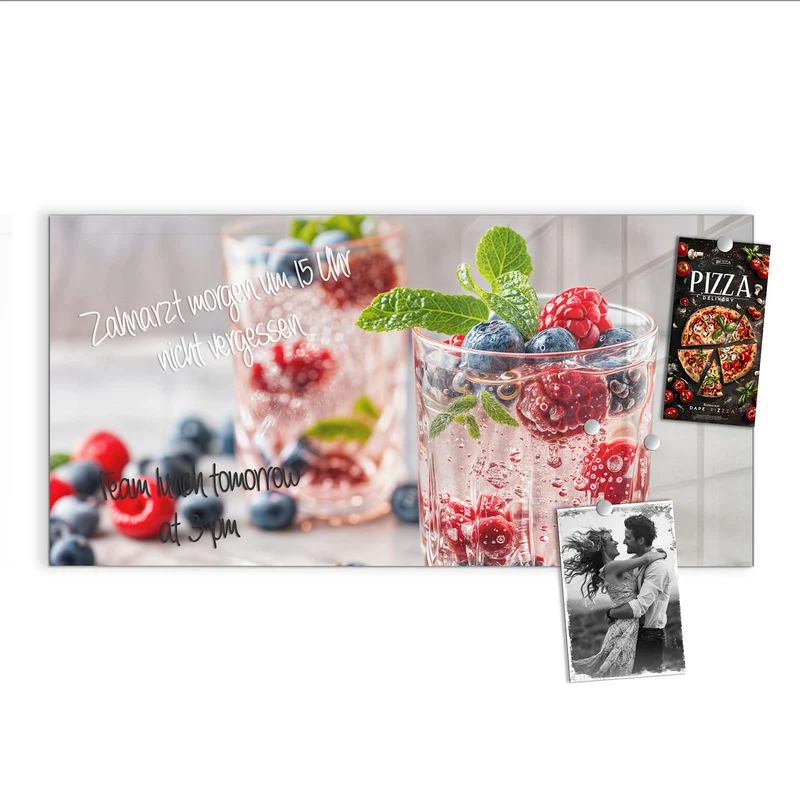 Magnettafel - Limonade mit Beeren