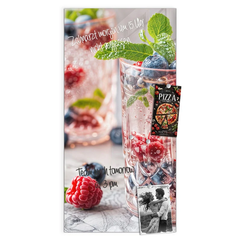 Magnettafel - Limonade mit Beeren