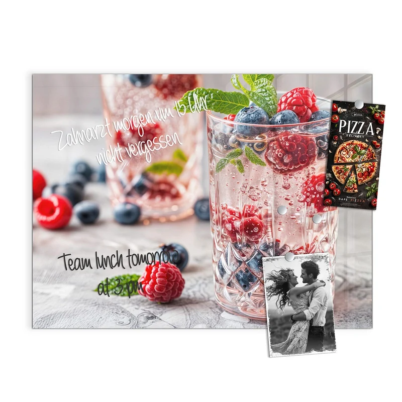 Magnettafel - Limonade mit Beeren