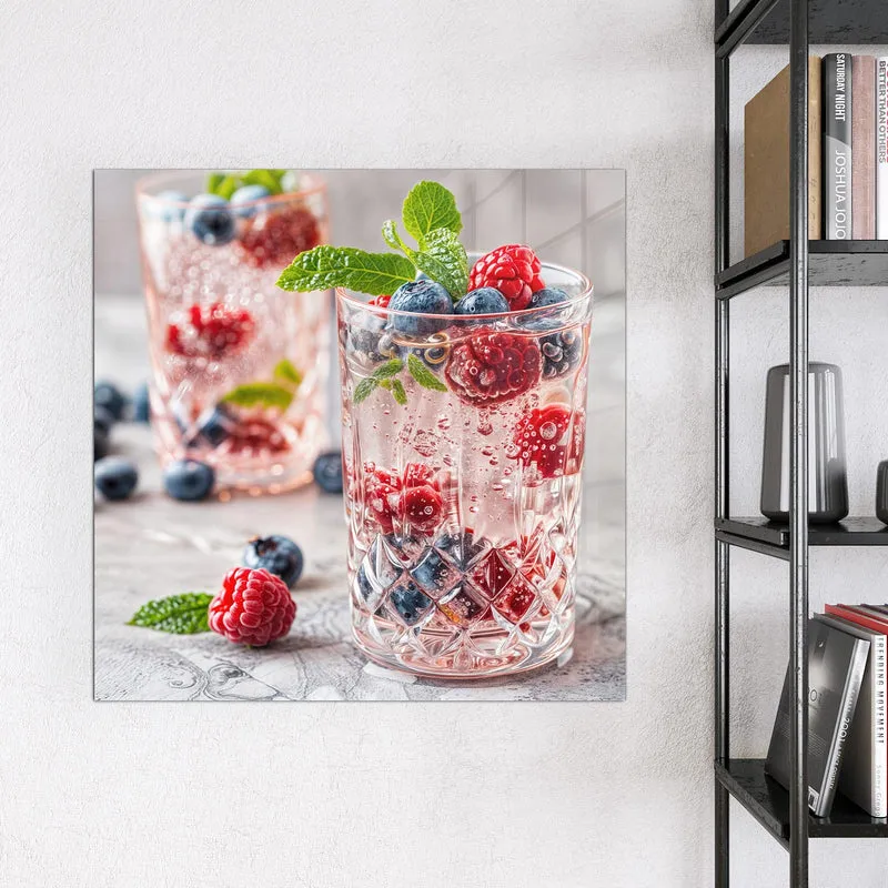 Magnettafel - Limonade mit Beeren
