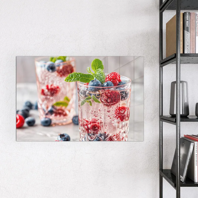 Magnettafel - Limonade mit Beeren