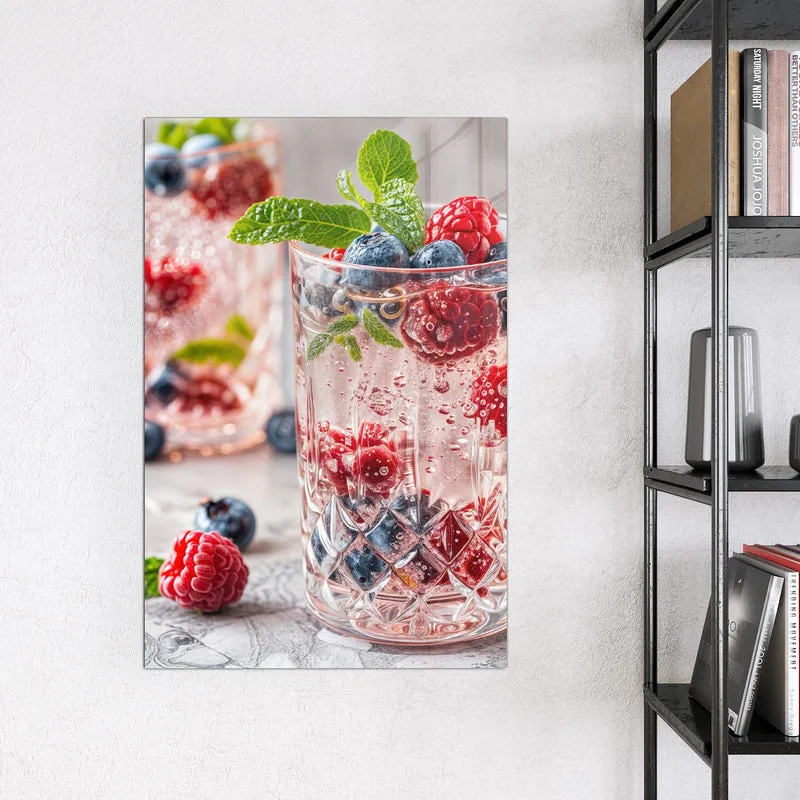 Magnettafel - Limonade mit Beeren